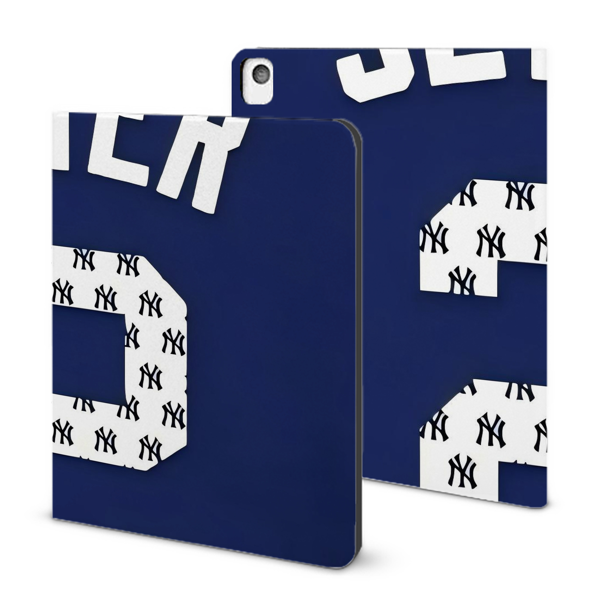 Derek Jeter 50 IPad Book-Style Case With Pencil Slot – Slim PU & TPU Cover – Full Protection, Precise Fit, Water & Scratch Resistant